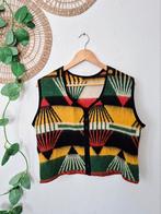 Handgemaakt gilet uit vintage wollen deken S/M, MINT UPCYCLING, Ophalen of Verzenden, Zo goed als nieuw, Maat 38/40 (M)