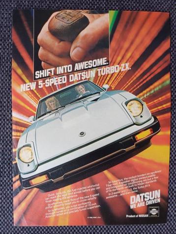 Datsun Turbo ZX advertentie uit Amerika  beschikbaar voor biedingen