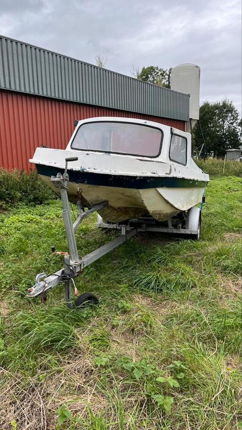 Visboot met knappe trailer, Watersport en Boten, Kano's, Gebruikt, Overige typen, Ophalen