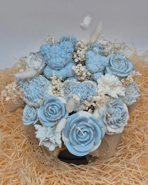 Kaarsboeket, uniek geschenk, origineel cadeau, kaarsen, gift, Huis en Inrichting, Woonaccessoires | Droogbloemen, Nieuw, Ophalen of Verzenden
