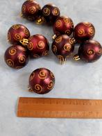 13 bruin met gouden kerstballen, Diversen, Kerst, Ophalen of Verzenden, Zo goed als nieuw