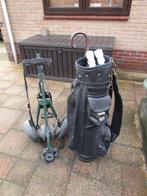 golftas en golfkarretje, Ophalen, Gebruikt, Tas, Overige merken