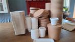 Partij kartonnen bekers/schaaltjes en kleine doosjes, Ophalen, Mobiele airco, Minder dan 60 m³