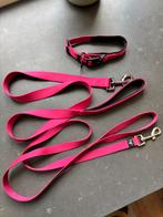 Hond halsband roze en 2 x hondenlijn als nieuw, Ophalen of Verzenden, Zo goed als nieuw