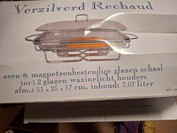 Verzilverde rechaud beschikbaar voor biedingen