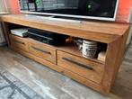 Massief Mango Houten TV Meubel - 160cm, Ophalen, Gebruikt, 150 tot 200 cm, Minder dan 100 cm