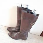 Bruine leren laarzen voor de volle kuit MT 39/40   15 euro, Kleding | Dames, Schoenen, Hoge laarzen, Bruin, Ophalen of Verzenden