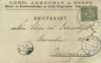 Kweekerijen Gebrs. Akkerman, Beesd - 01.1914 - briefkaart, Postzegels en Munten, Brieven en Enveloppen | Nederland, Ophalen of Verzenden