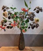 Nieuw Silk-ka boeket kunstbloemen incl vaas, Nieuw, Ophalen of Verzenden