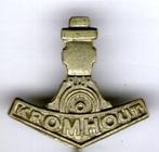 Kromhout zilverkleurig vrachtwagen speldje ( E_013 ), Verzamelen, Verzenden, Zo goed als nieuw, Transport, Speldje of Pin