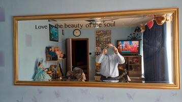 Grote Spiegel met Gouden Rand beschikbaar voor biedingen