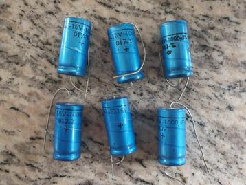 Vintage philips elco serie 17-T 1000uF/16V (6 stuks) beschikbaar voor biedingen