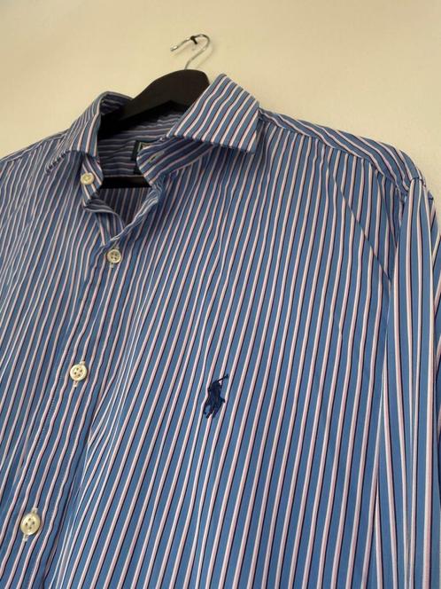 Ralph Lauren   | Maat L (16½ / 42) | Zeer goede staat, Kleding | Heren, Overhemden, Zo goed als nieuw, Halswijdte 41/42 (L), Blauw