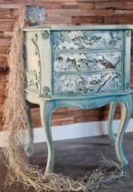 Nachtkastje Halkastje ladekastje bijzettafeltje gerestyled, Ophalen, Zo goed als nieuw, Minder dan 45 cm, 55 tot 70 cm