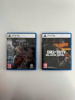 Ps5 games:Assassin's Creed Mirage & Call of Duty Black ops 6, Spelcomputers en Games, Ophalen of Verzenden, Zo goed als nieuw