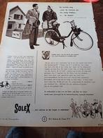 Advertentie van Solex bromfiets de kortste weg 1957, Verzamelen, Ophalen of Verzenden, Zo goed als nieuw, Overige typen