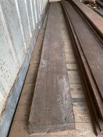 Dikke houten balk / loopplank, Tuin en Terras, Palen, Balken en Planken, Ophalen, Gebruikt, Hardhout, 250 cm of meer
