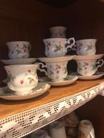 6 kop en schotels royal Canterbury strawberry field, Huis en Inrichting, Keuken | Servies, Gebruikt, Ophalen of Verzenden, Overige stijlen