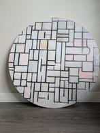 Aluminium wanddecoratie Mondriaan, 80 cm doorsnee, Ophalen, Zo goed als nieuw