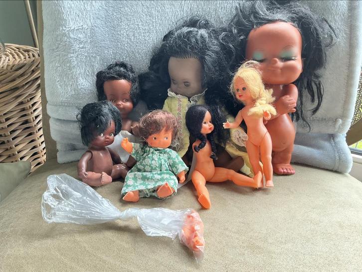 Verschillende popjes, vintage, Verzamelen, Poppen, Gebruikt, Pop, Ophalen of Verzenden
