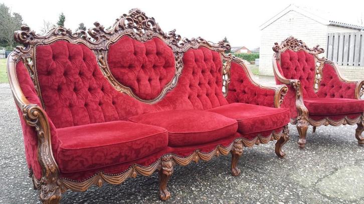 Barok bankstel, Antiek en Kunst, Antiek | Meubels | Stoelen en Banken, Ophalen