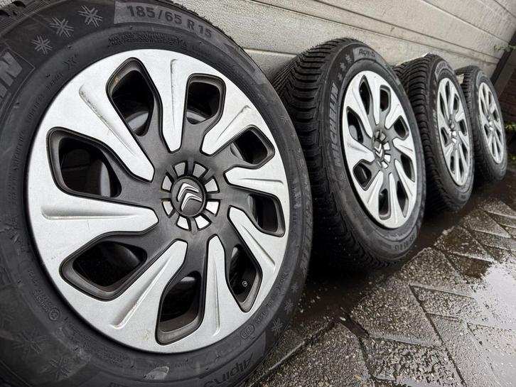 Set 15 inch Citroen C3 C4 Picasso Opel Corsa velgen banden, Auto-onderdelen, Banden en Velgen, Banden en Velgen, Winterbanden