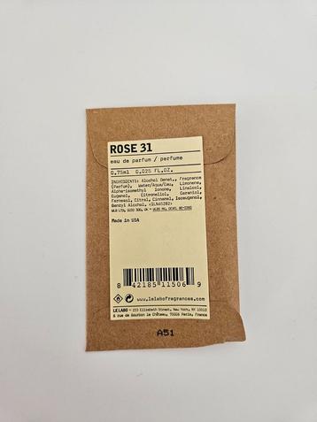 Le Labo - Eau de Parfum - Rose 31 - 0,75ml beschikbaar voor biedingen