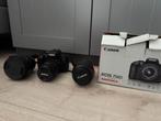 Canon EOS 750D + lenzen + accessoires, Audio, Tv en Foto, Fotocamera's Digitaal, Gebruikt, Spiegelreflex, Canon, Ophalen of Verzenden