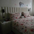 180 x 200 cm nieuwe bed wit met nachtkasten, Ophalen, Nieuw, Tweepersoons, Queen bed