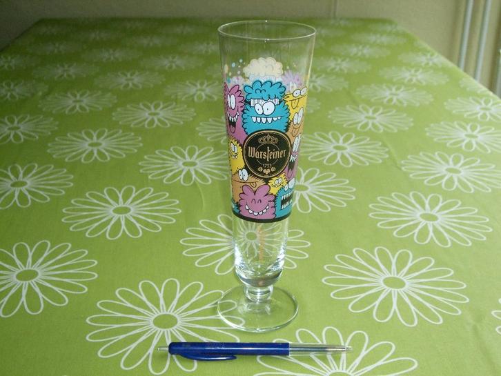 Warsteiner - Kevin Lyons - bierglas, Verzamelen, Biermerken, Zo goed als nieuw, Glas of Glazen, Overige merken, Ophalen of Verzenden