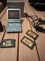 GameboySP in doos + 3 Zelda spellen, Spelcomputers en Games, Spelcomputers | Nintendo Game Boy, Ophalen, Zo goed als nieuw