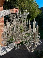 Elegante Kroonluchter met Kristallen Details, Huis en Inrichting, Lampen | Hanglampen, Ophalen, Gebruikt, Metaal, 75 cm of meer