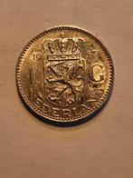 Nederland koningin juliana, Postzegels en Munten, Munten | Nederland, 1 gulden, Koningin Juliana, Zilver, Ophalen of Verzenden