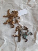 Belgische Piron emblemen Pet , muts, Antiek en Kunst, Ophalen of Verzenden, Brons