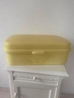 Vintage Gele Broodtrommel uit de Jaren 60, Huis en Inrichting, Ophalen of Verzenden, Gebruikt