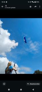 Powerkite matras vlieger 5 vierkante m 5m2, Ophalen of Verzenden, Zo goed als nieuw, Vierlijns