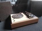 Vintage platenspeler met 2 speakers, Ophalen of Verzenden, Gebruikt, Overige merken