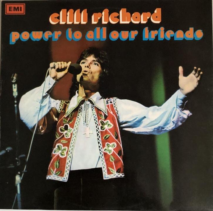 CLIFF RICHARD LP: POWER TO ALL OUR FRIENDS, Cd's en Dvd's, Vinyl | Pop, Gebruikt, 1980 tot 2000, 12 inch, Ophalen of Verzenden