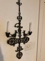 Antiek Byzantijns kruis hanger incl kaarsenhouders koper, Antiek en Kunst, Ophalen of Verzenden, Koper of Brons