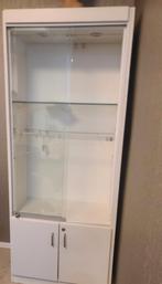 Witte Vitrinekast - 200x100 cm, Huis en Inrichting, Kasten | Dressoirs, Ophalen, Gebruikt, Glas, 50 tot 100 cm