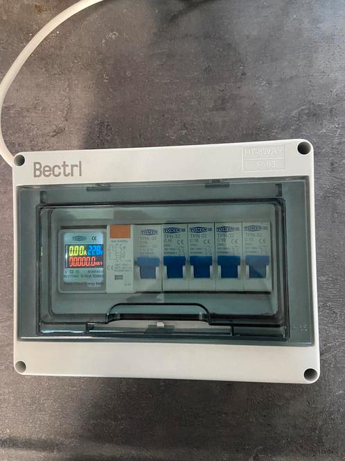 Nieuwe 3 in 1 kWh meter - mini groepenkast 4 groepen 1 fase, Tuin en Terras, Kweekspullen, Nieuw, Ophalen of Verzenden