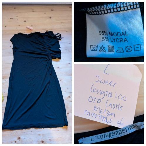 Cora Kemperman Jurk L zwart, Kleding | Dames, Gelegenheidskleding, Zo goed als nieuw, Zwart, Ophalen of Verzenden