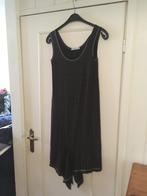 Bruine lange rekbare jurk van X-As, maat S (Cora Kemperman), Maat 38/40 (M), Bruin, Zo goed als nieuw, Onder de knie