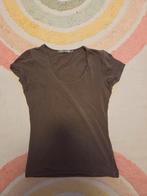 Cotton Club shirt met dubbele voering voorzijde bruin maat S, Bruin, Ophalen of Verzenden, Korte mouw, Maat 36 (S)