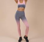 Pink charcoal ombre seamless sport bra & leggings (Gymshark), Overige kleuren, Ophalen of Verzenden, Maat 34 (XS) of kleiner, Gymshark