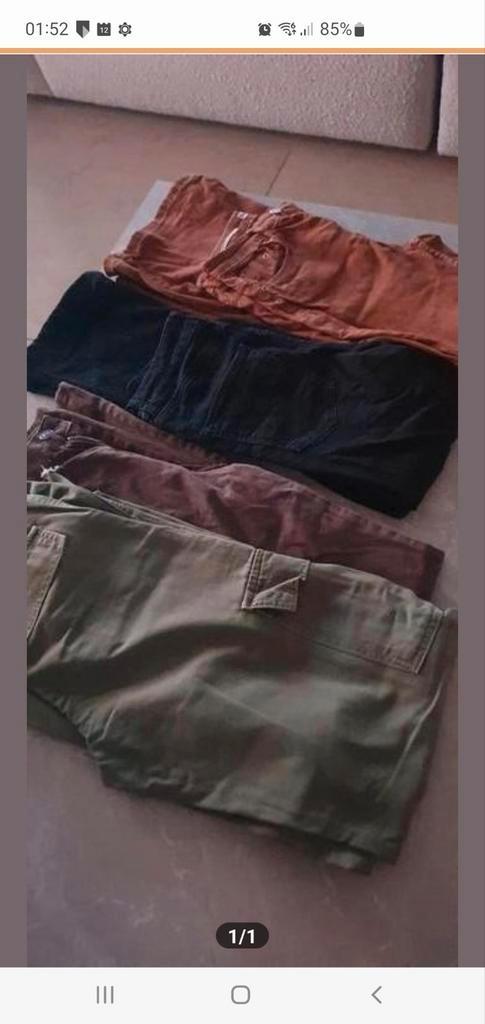 4 Broeken in maat XS - Diverse kleuren, Kleding | Dames, Broeken en Pantalons, Gedragen, Ophalen of Verzenden