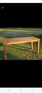 Prachtige massief teakhouten tafel 180x90, Huis en Inrichting, Tafels | Eettafels, 50 tot 100 cm, 150 tot 200 cm, Rechthoekig