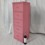 Ladekast Kast LadenkastLadekastje Kastje Roze Brocante, Ophalen, Gebruikt, 50 tot 100 cm, 3 of 4 laden