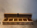 Brocante theedoos/opbergdoos - 56 cm, Gebruikt, 50 tot 100 cm, 50 tot 75 cm, Ophalen of Verzenden