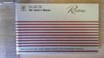 1981 Buick Riviera. First edition original Owner's Manual., Ophalen of Verzenden